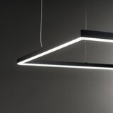 Ideal Lux led luster na sajli oracle slim LED/44W/230V 3000K 70x70 cm crna | Eponuda.com