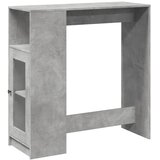  Barski stol s držačima siva boja betona 101x40x103,5 cm drveni | shoptok.hr