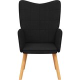  Stolica za opuštanje od tkanine crna | shoptok.hr