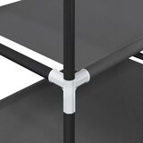  Stalak za cipele 4 razine crni 44x28x77 cm netkana tkanina | shoptok.hr