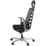 MID.YOU Pisarniški Stol Skarif, Črna, Siva | Shoptok.si