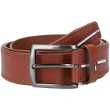 Tommy Hilfiger Pas 'DENTON' mornarska / rjava / rdeča / bela | Shoptok.si
