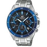 Casio Edifice Muški ručni sat, Kvarcni mehanizam,Crni brojčanik, EFR-552D-1A2VUDF, Srebrna boja Cene