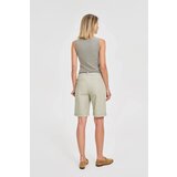 Marisse Cotton Shorts With Belt, Olive | Eponuda.ba