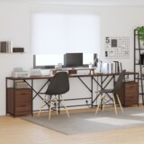 vidaXL Stol s ladicama s pohranom 182 x 101 x 87.5 cm Konstruirano drvo | shoptok.hr
