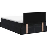  od pjene s madracem i LED-om Crna 120 x 190 cm Baršun | shoptok.hr