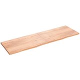 Maison Chic Stenska polica - Viseča Polica svetlo rjava 200x60x(2-4) cm trdna hrastovina, (21784553) Cene