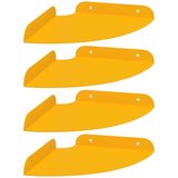  Ležeča polica s polico 4 pcs Gorčična rumena 18 x 18 x 2 cm, (5000307316) | Shoptok.si