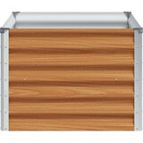  Vrtna visoka greda Svetlo rjava 98 x 50 x 36 cm Cinkana jeklena, (5000287723) | Shoptok.si