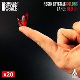 Green Stuff World Red Resin Crystals Large | Crveni smolasti kristali veliki 15–20mm (20 kom) | Eponuda.com