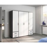 Rauch Möbel OMARA S KLASIČNIMI VRATI, siva, bela | Shoptok.si