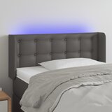 vidaXL LED uzglavlje sivo 83x16x78/88 cm od umjetne kože Cijene