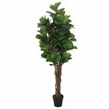 vidaXL Umjetno stablo lirastog fikusa 134 listova 120 cm zeleno | shoptok.hr