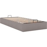  Otomanski okvir kreveta bez madraca smeđe-sivi 80x200cm tkanine | shoptok.hr