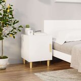  Nočna omarica bela konstruiran les, (20730048) | Shoptok.si