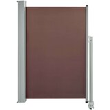 vidaXL Uvlačiva bočna tenda za terasu 120 x 300 cm smeđa | shoptok.hr