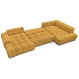 Bobochic Paris Senf žuta sklopiva/s prostorom za odlaganje kutna garnitura od šenila (s desnim kutom/u obliku slova "U") Everest – | shoptok.hr