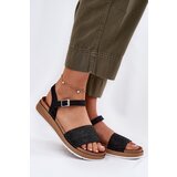 Inblu Women's sandals with weaving on strap Black | shoptok.hr