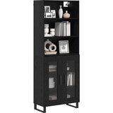  Highboard 2 kom. Crni hrast 69,5 x 34 x 180 cm | shoptok.hr