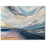  Slike na platnu PREMIUM ART - V oblakih (Kolekcia z zlatimi) | Shoptok.si