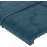  LED uzglavlje tamnoplavo 203 x 16 x 118/128 cm od tkanine | shoptok.hr
