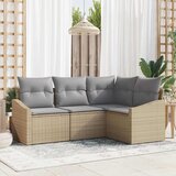  Set sofe 4 kom. Bež poliratan 178,5 x 123,5 x 85 cm | shoptok.hr
