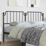  Metalno zamjensko uzglavlje crno 180 cm | shoptok.hr