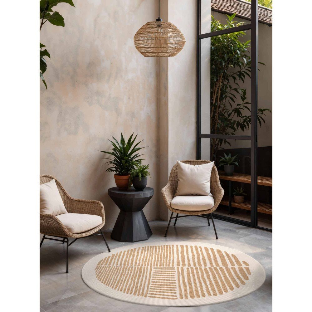Ted Baker Krem/u prirodnoj boji okrugao unutarnji i vanjski tepih ø 160 cm Haringey Bounds – | shoptok.hr