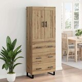  Visok predalnik Umetni hrast 69,5 x 34 x 180 cm Konstruiran les, (5000107848) | Shoptok.si