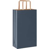  Papirnate vrećice 50 kom s ručkama plave 21x11x36 cm | shoptok.hr