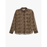 Koton Leopard Patterned Shirt Long Sleeve Buttoned | shoptok.hr