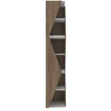 Hanah home polica za knjige arrow walnut white | ePonuda.com