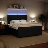  Krevet s oprugama i madracem crni 200x200 cm baršunasti | shoptok.hr