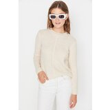 Trendyol Beige Hair Knitted Knitwear Sweater | Shoptok.si