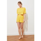 Trendyol Yellow Camisole Knitted Pajamas Set | Shoptok.si