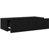 vidaXL Stenska polica s predali črn 60x26,5x15 cm inženirski les | Shoptok.si