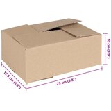 PREKLOPNA kutija 50 pcs Prirodna 25 x 17,5 x 10 cm Karton | Eponuda.ba