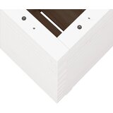  Vrtna sadilica bijela 50x50x72,5 cm od masivne borovine | Eponuda.ba