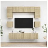  8-dijelni set TV ormarića boja hrasta sonome od iverice | shoptok.hr