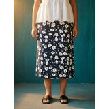 Sinsay Midi suknja s prorezom i cvjetnim uzorkom Plus size | shoptok.hr