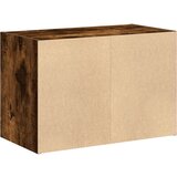 vidaXL Omara z 2 predaloma dimljeni hrast 60x31x40 cm inž. les | Shoptok.si