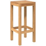 Vanjski bar set 3 pcs Neprerađeno Čvrsto teak drvo | shoptok.hr
