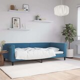 vidaXL Dnevni krevet plavi 100 x 200 cm baršunasti | shoptok.hr