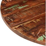 vidaXL Mizna plošča Ø 90x3,8 cm okrogla trden predelan les | Shoptok.si