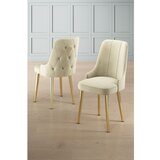 Hanah home Newa - Cream, Gold CreamGold Chair Set (4 Pieces) | ePonuda.com