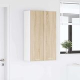 vidaXL Viseča omarica s polico Riga Sonoma hrast 60 x 31 x 100 cm | Shoptok.si