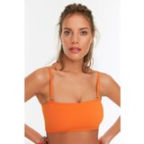 Trendyol Orange Textured Strapless Bikini Top Cijene