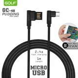  Mikro usb kabl 1m 90° GOLF GC-48m crni | Eponuda.com