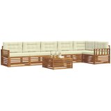  Set vanjskih sofa 7 kom. Prirodna i krem | shoptok.hr