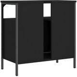 Ormarić za umivaonik crni 60 x 30 x 60 cm konstruirano drvo | shoptok.hr